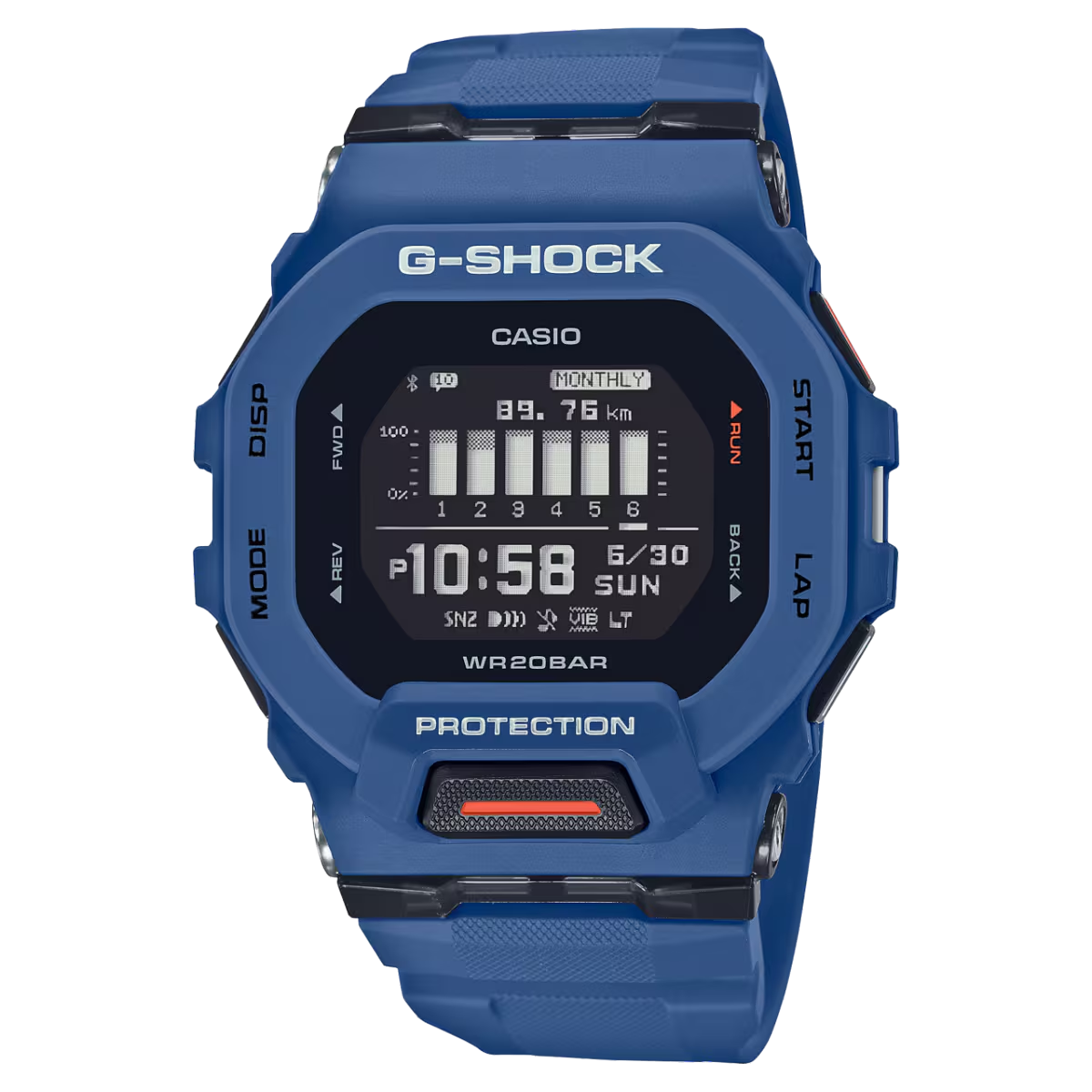 G-Shock Blue Dial Resin Digital Men's Watch GBD-200-2DR