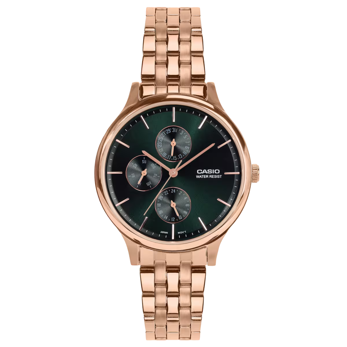 Casio Enticer Ladies Quartz Green Dial Analog Women's Watch LTP-SN7YR-3A [A2498]