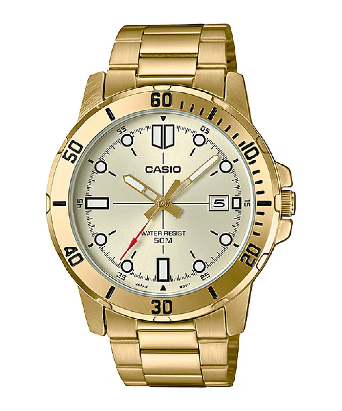 Casio Enticer Quartz Gold Dial Analog Men's Watch MTP-VD01G-9EVUDF [A1368]