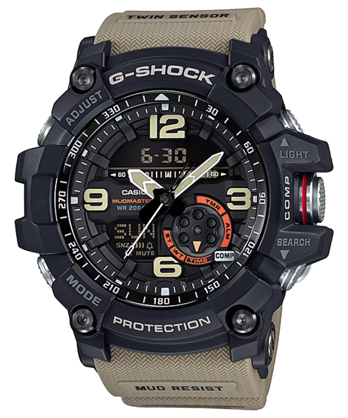 G-Shock Black Analog-Digital Dial Brown Resin Strap Men's Watch- GG-1000-1A5DR (G661)