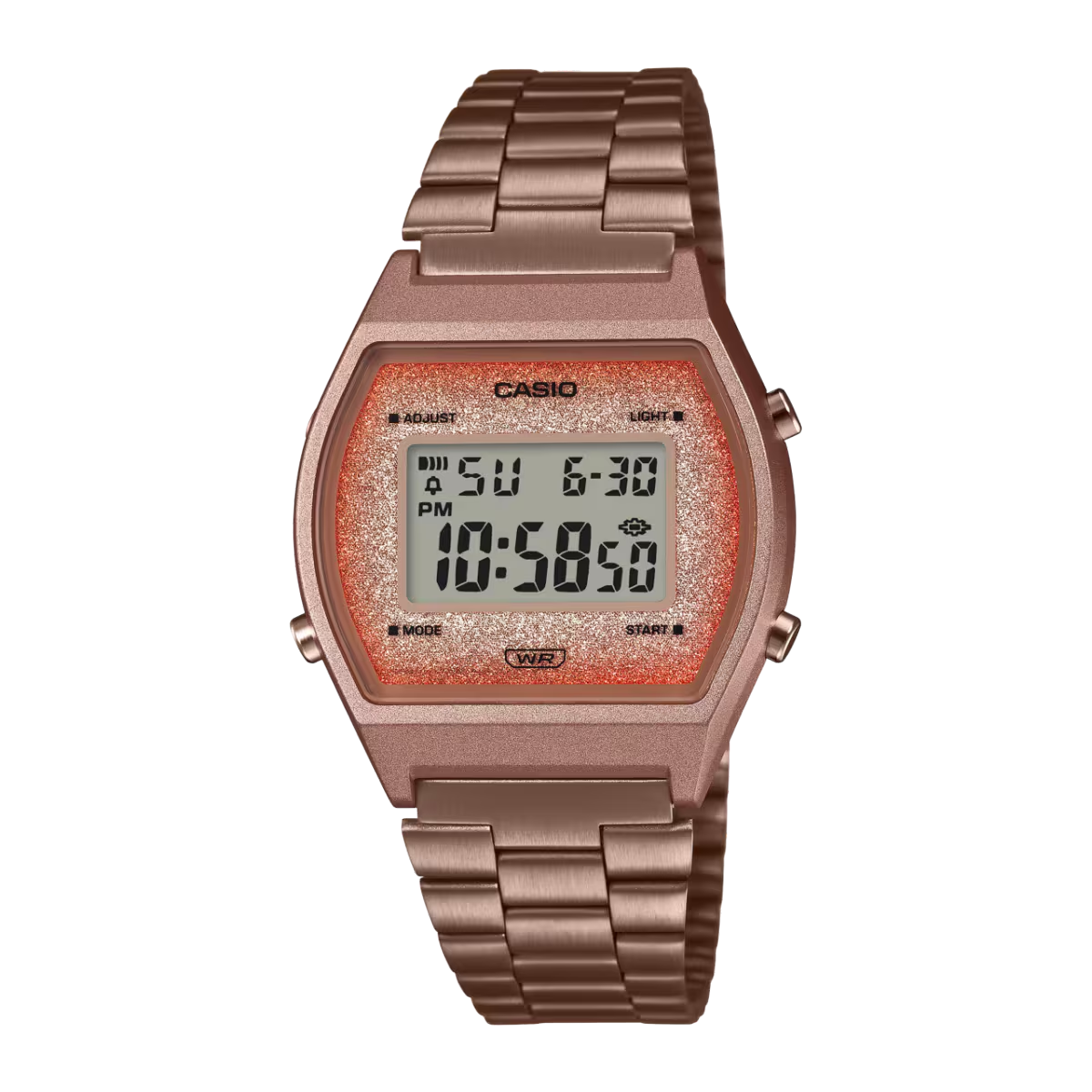 Casio Vintage Digital Rose Gold Dial Stainless Steel Women's Watch B640WCG-5DF [D187]