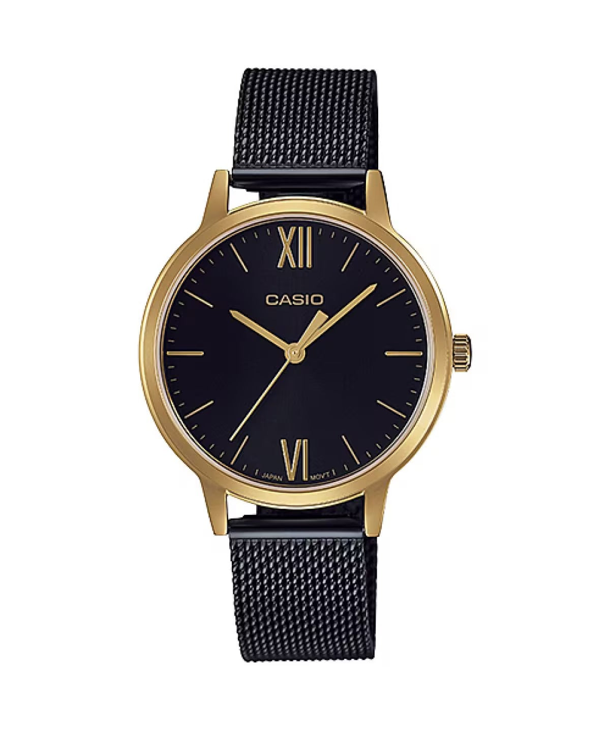 Casio Enticer Ladies Quartz Black Dial Analog Women's Watch LTP-E157MGB-1BDF