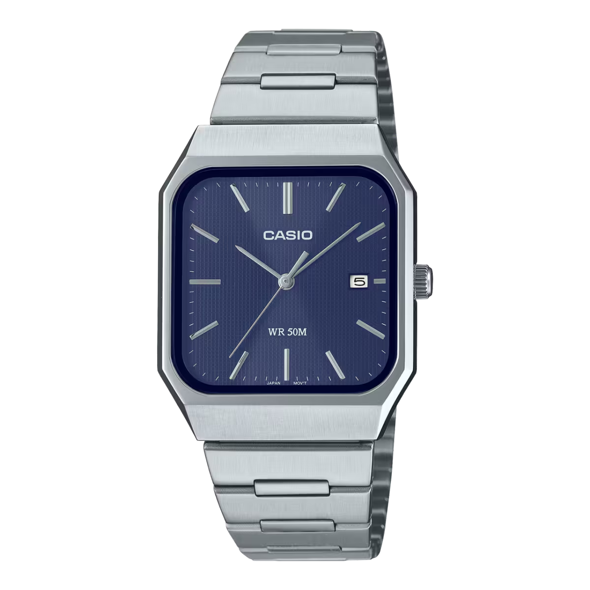 Casio Enticer Blue Dial Stainless Steel Bracelet Analog Watch MTP-B185D-2A1VDF [A2466]