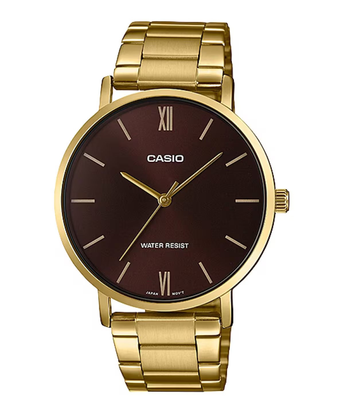 Casio Enticer Quartz Burgundy Dial Analog Men's Watch MTP-VT01G-5BUDF