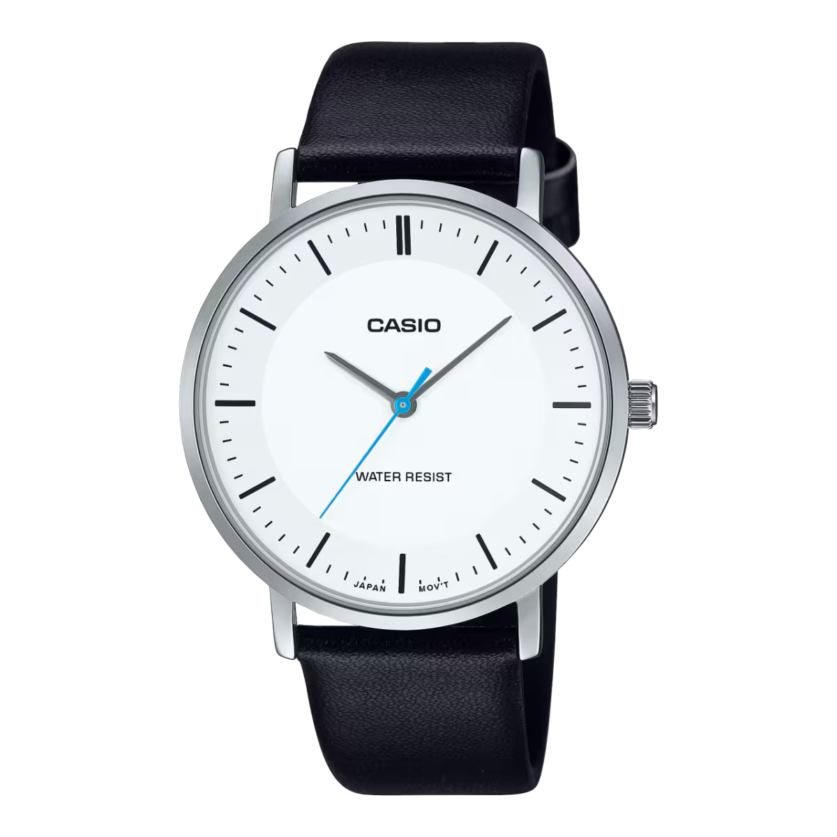 Casio Enticer Quartz White Dial Leather Men's Watch MTP-VT04L-7EDF [A2414]