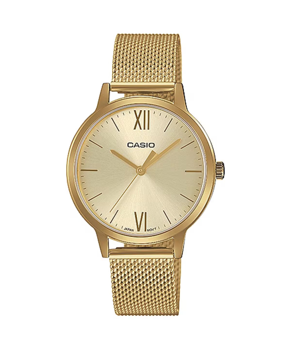 Casio Enticer Ladies Quartz Gold Dial Analog Women's Watch LTP-E157MG-9ADF