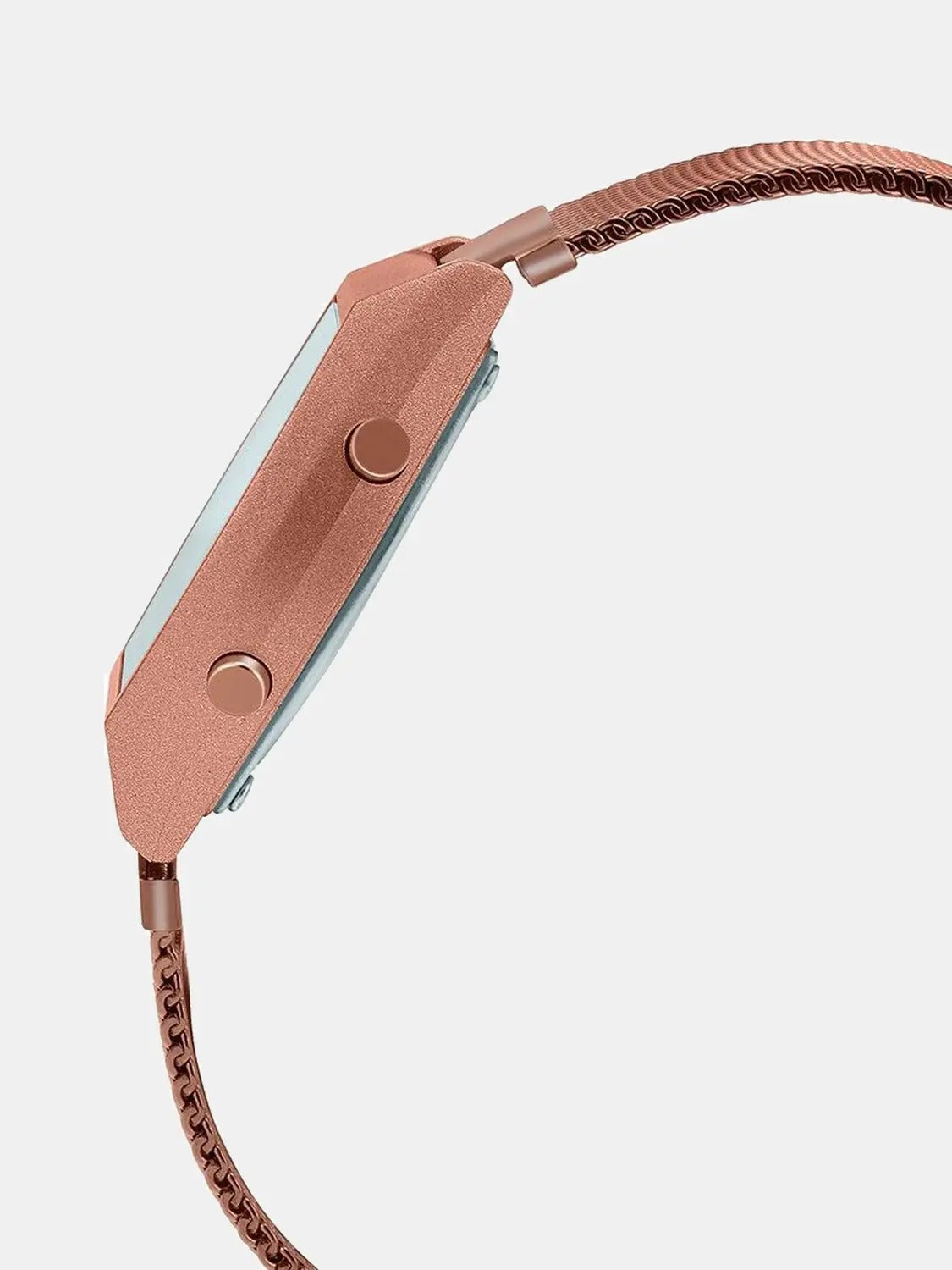 Casio Vintage Digital Rose Gold Dial Stainless Steel Mesh Band Unisex Watch B640WMR5ADF