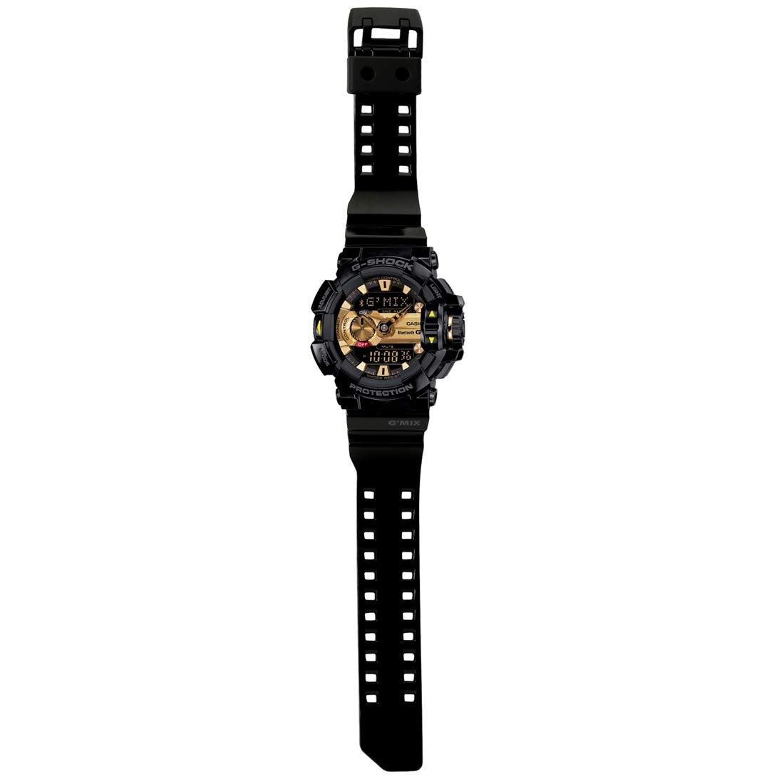 G-Shock Analog-Digital Black & Gold Dial Men's Watch-GBA-400-1A9DR (G557)
