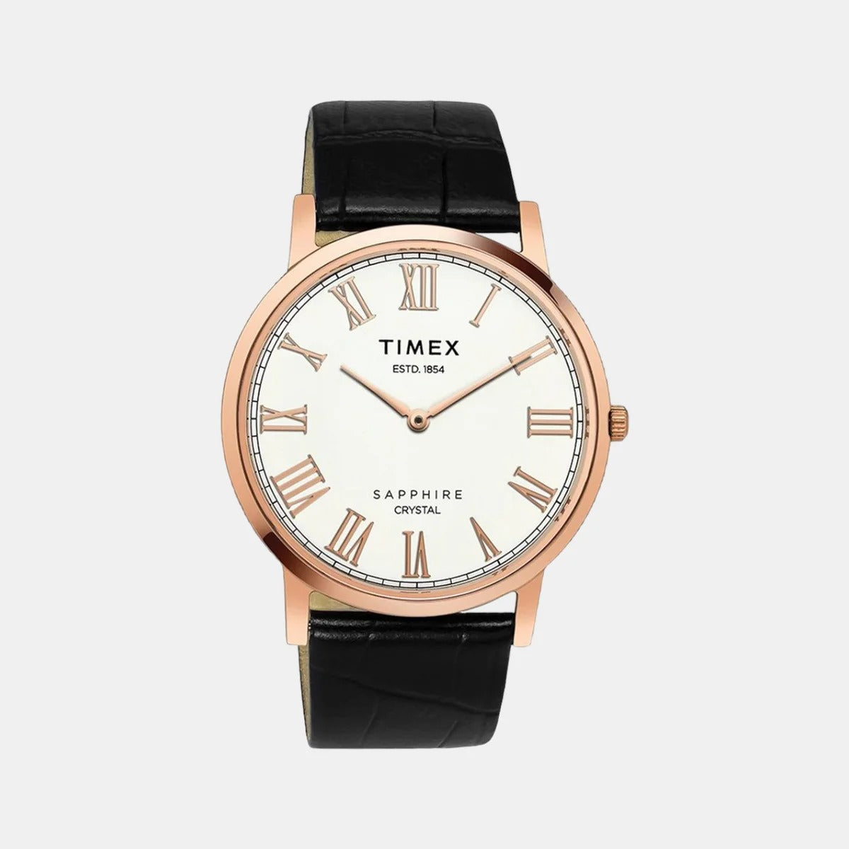 Timex Empera Quartz White Dial Analog Leather Men's Watch TWEG17403