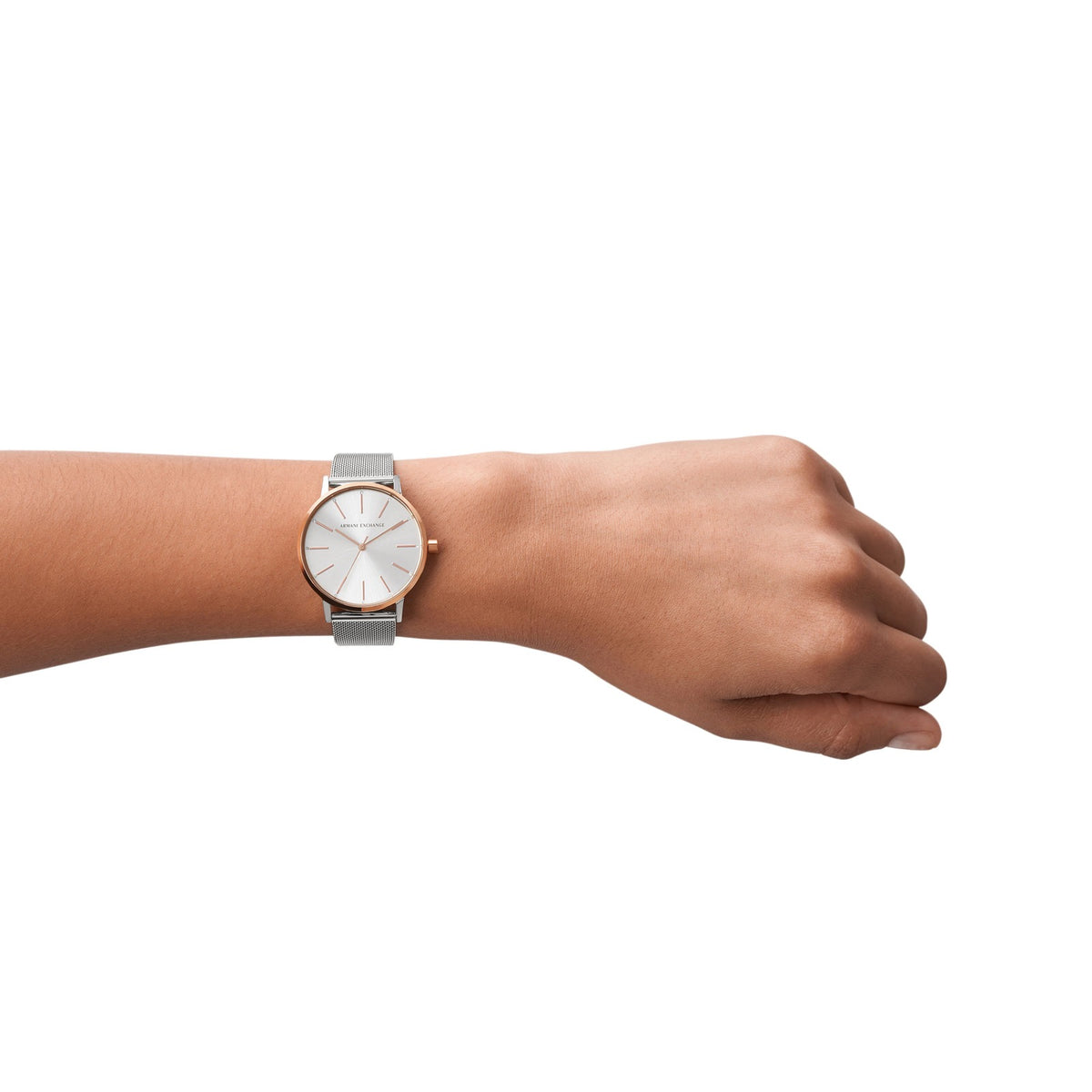 Armani Exchange Silver Mesh Women's Watch AX5537