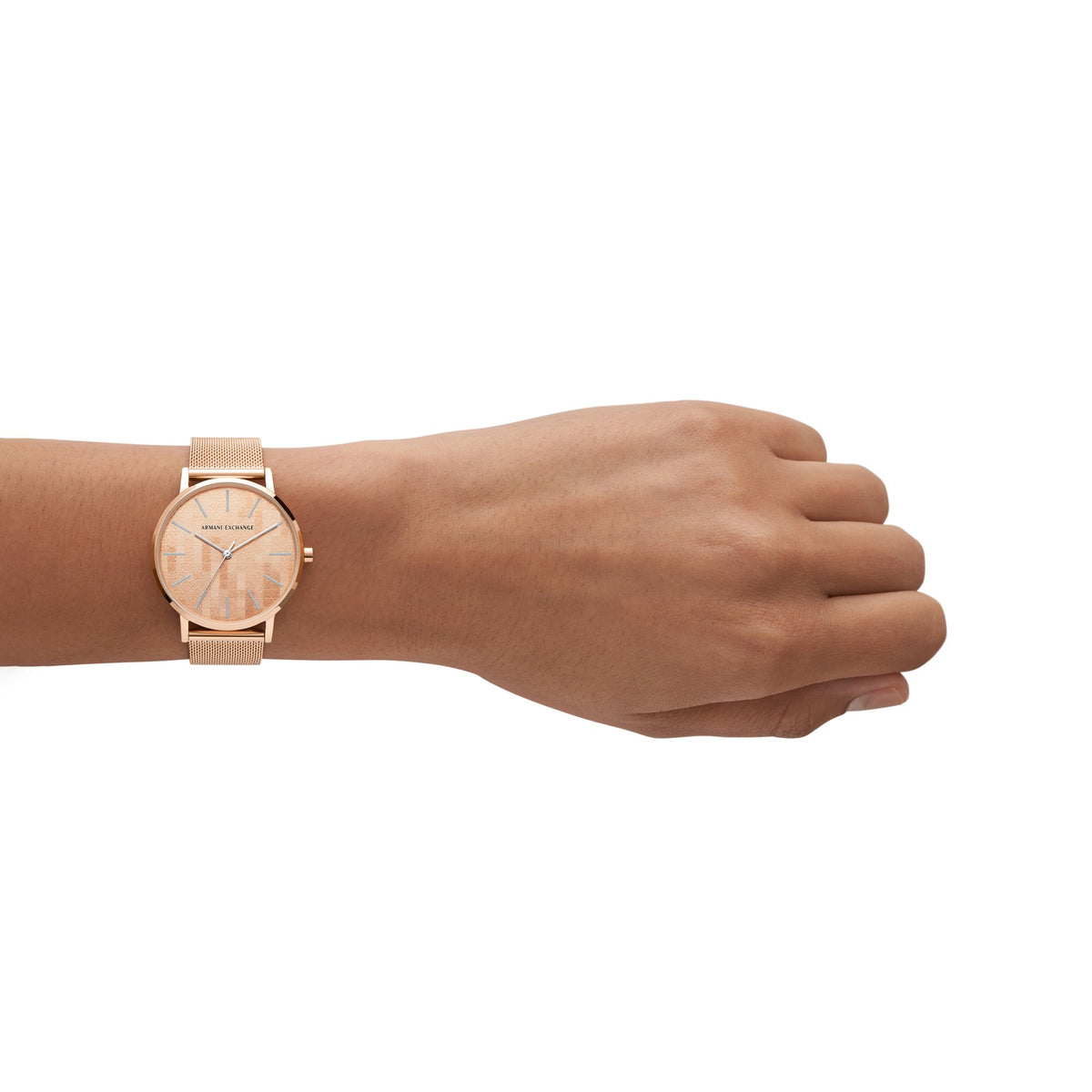 Armani Exchange Rose Gold Mosaic Women's Watch AX5584