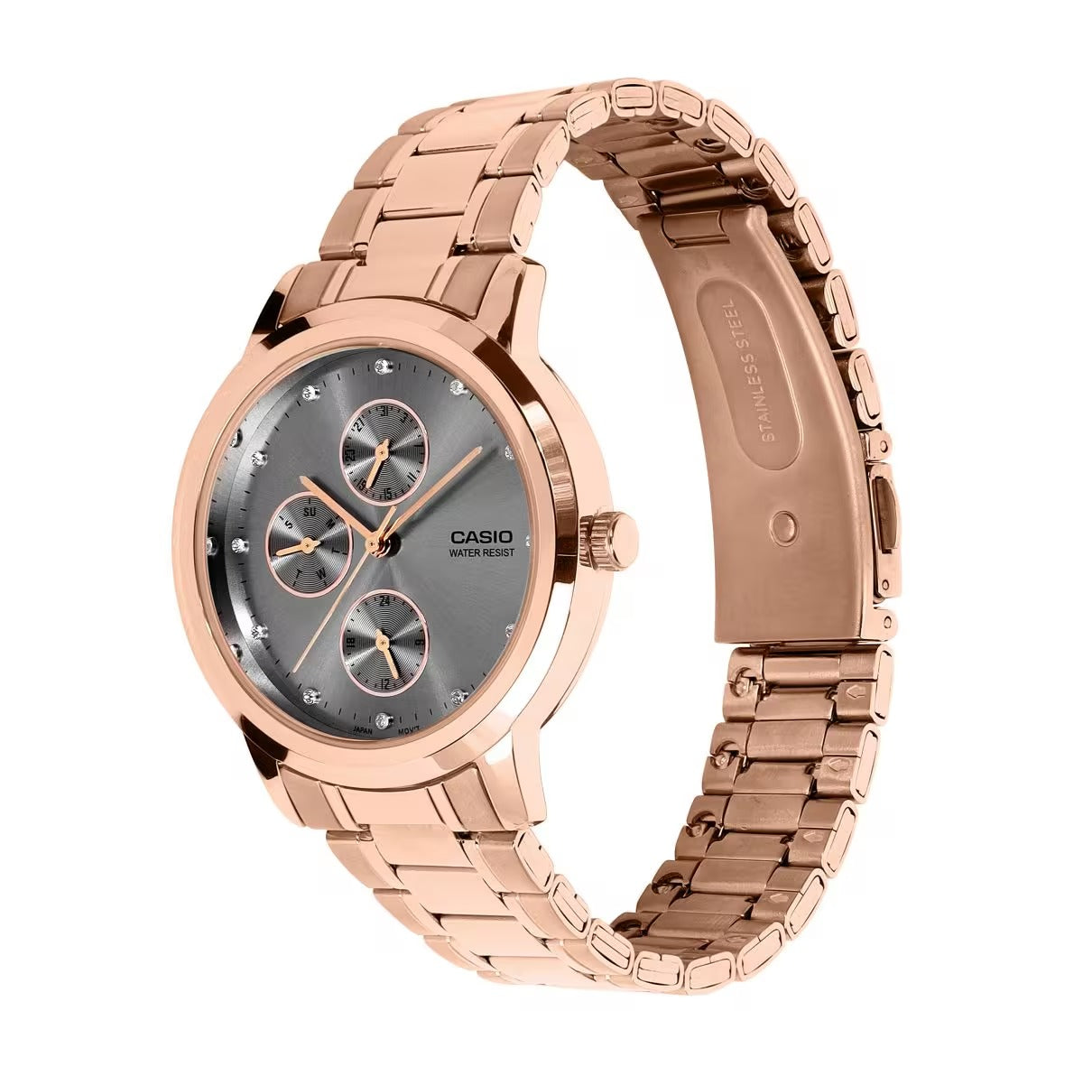 Casio Enticer Ladies Quartz Grey Dial Analog Women's Watch LTP-SN6KR-8A [A2497]