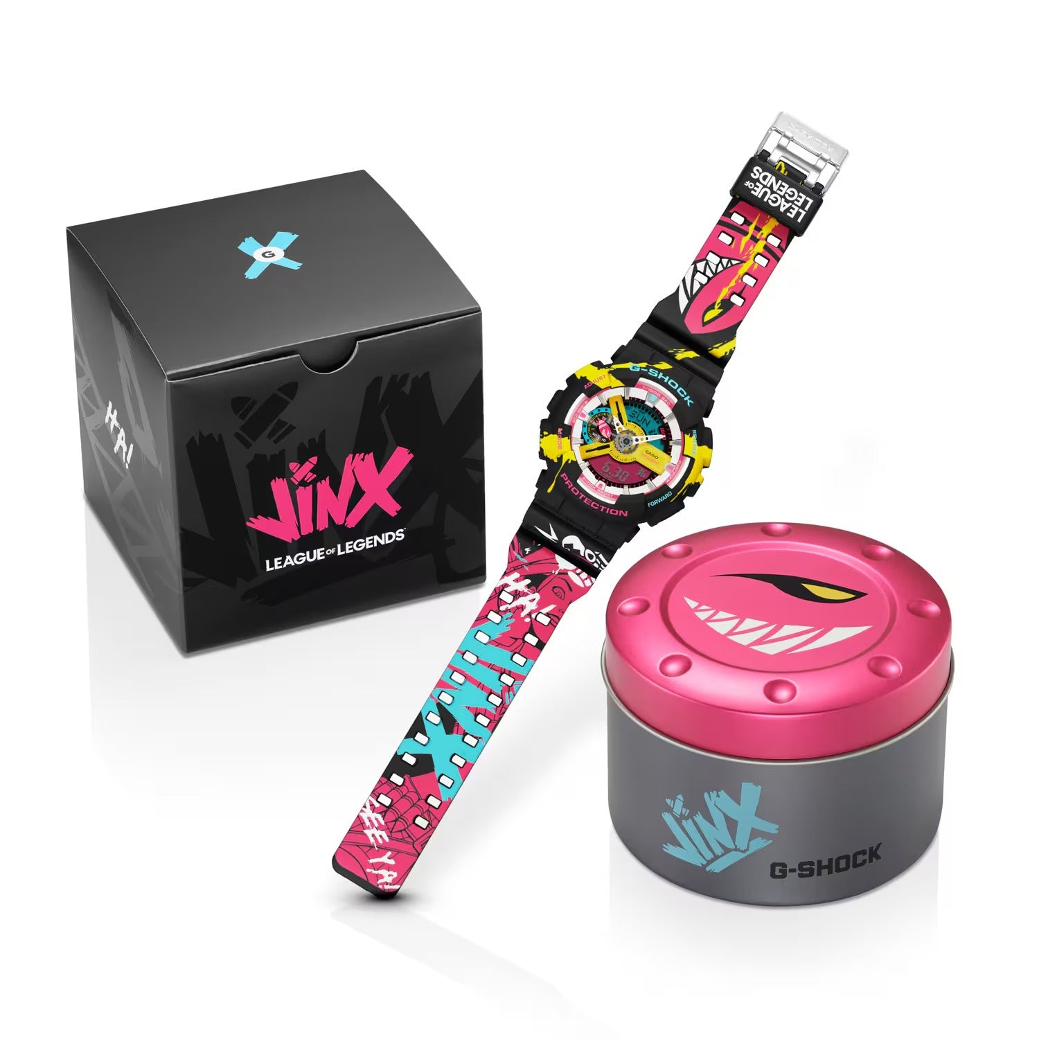 G-Shock X League of Legends Analog Digital Edition Jinx Men's Watch GA-110LL-1AER
