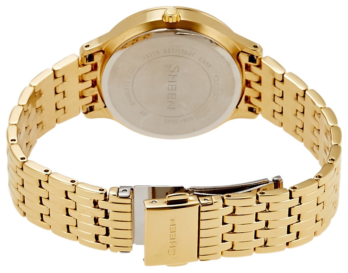 Casio Sheen Quartz White (Multi-dial) Dial Analog Women's Watch SHE-3030GD-7AUDR [5420]