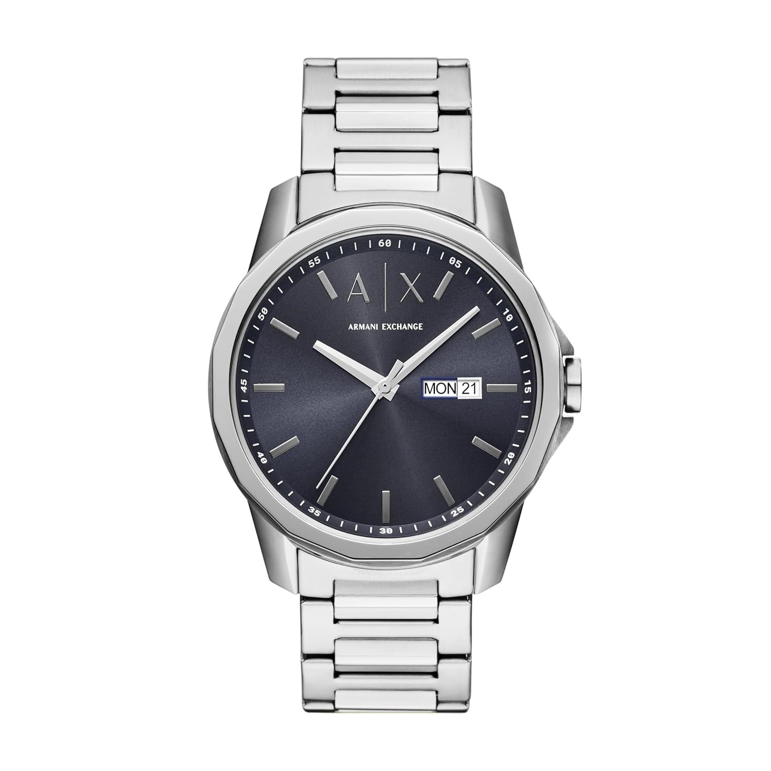 Armani Exchange Blue Dial Silver Men's Watch AX1767