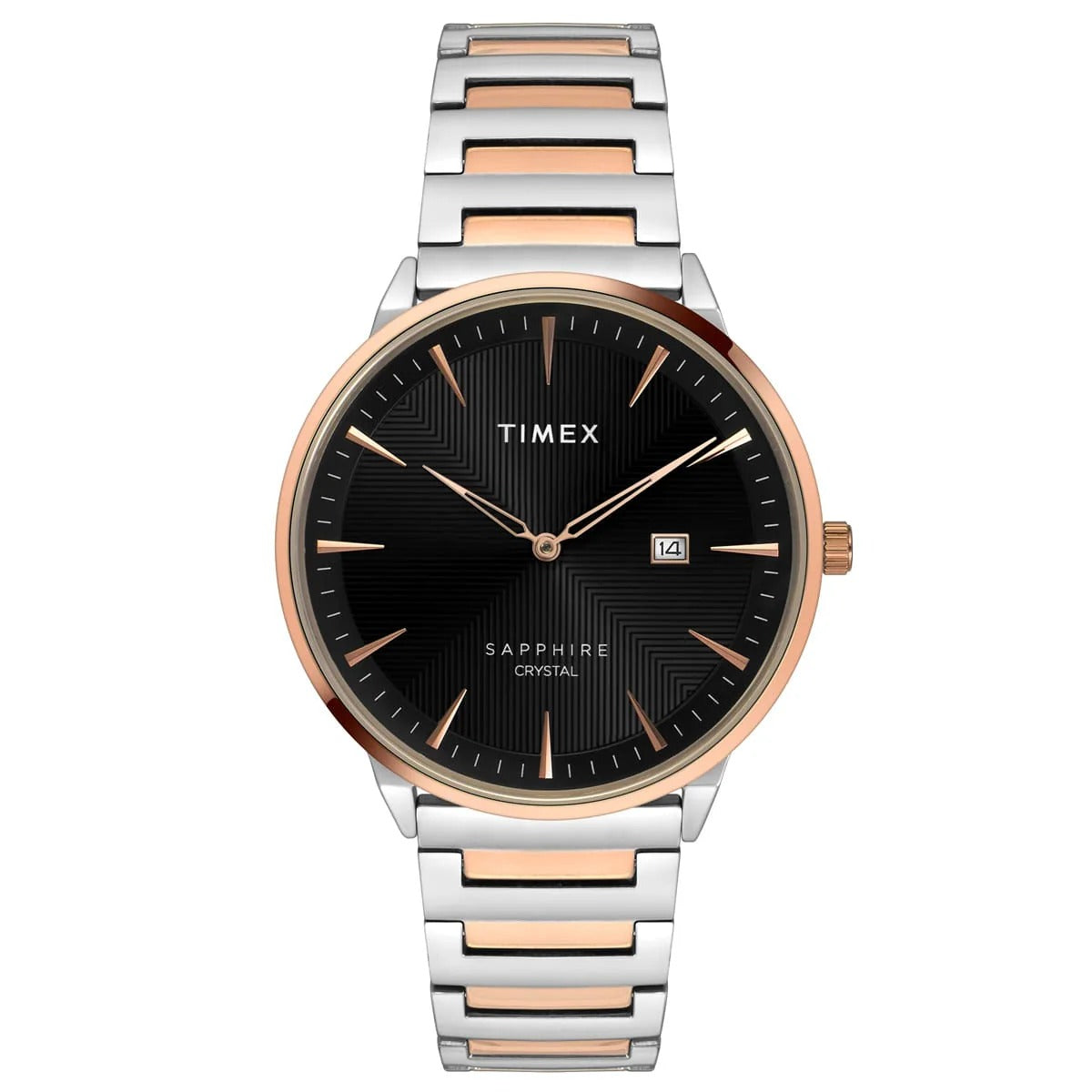 Timex Fashion  Quartz Black Dial Analog Stainless Steel Men's Watch TWEG21905
