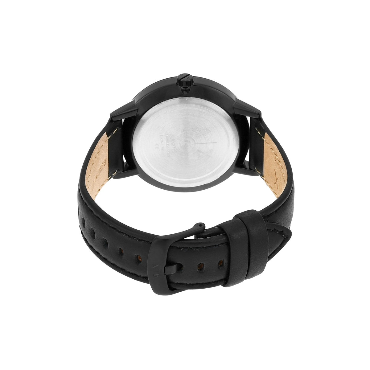 Armani Exchange Cayde All-Black Leather Men's Watch AX2719