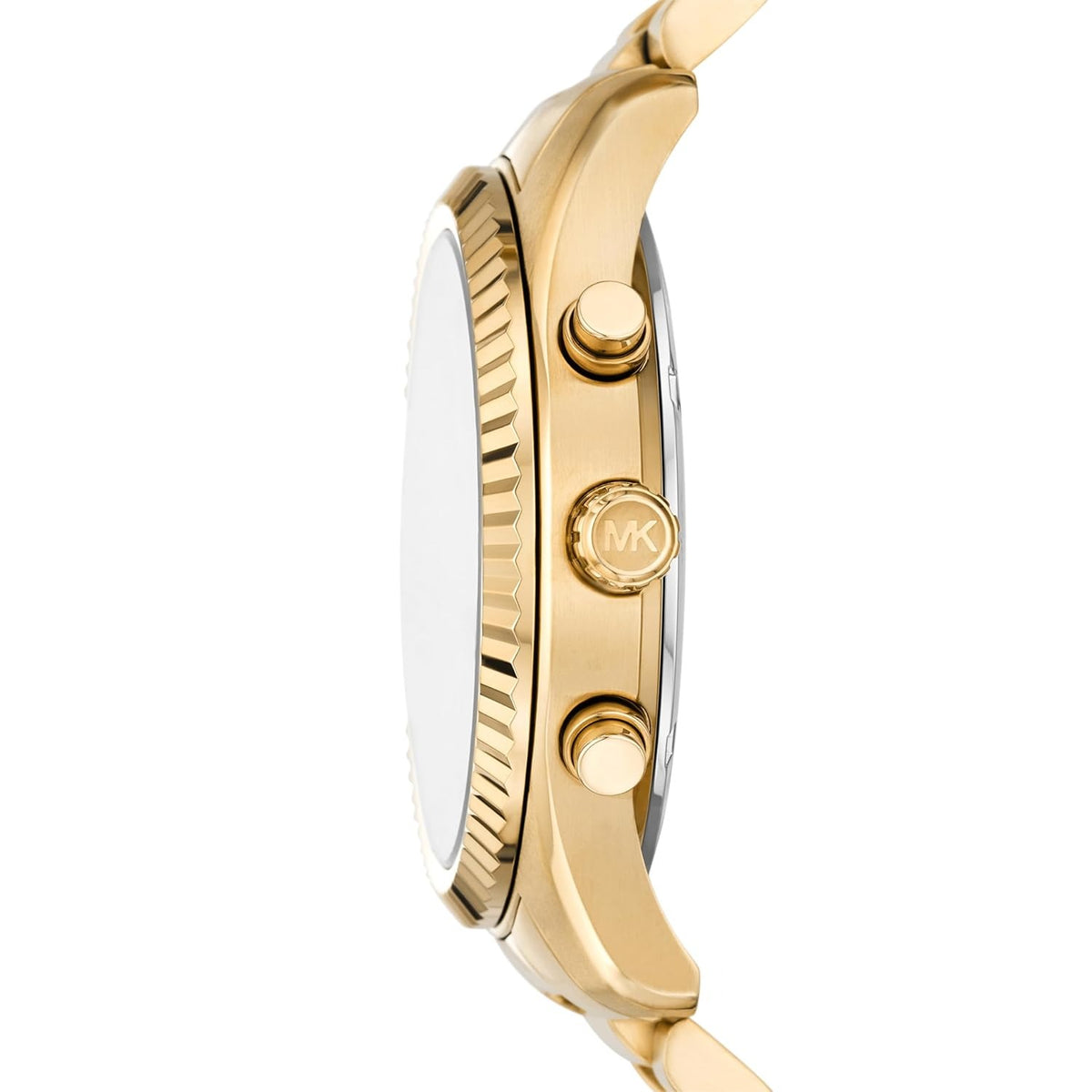 Michael Kors Lexington Quartz Chronograph Blue Dial Gold-Tone Bracelet Men's Watch - MK9153
