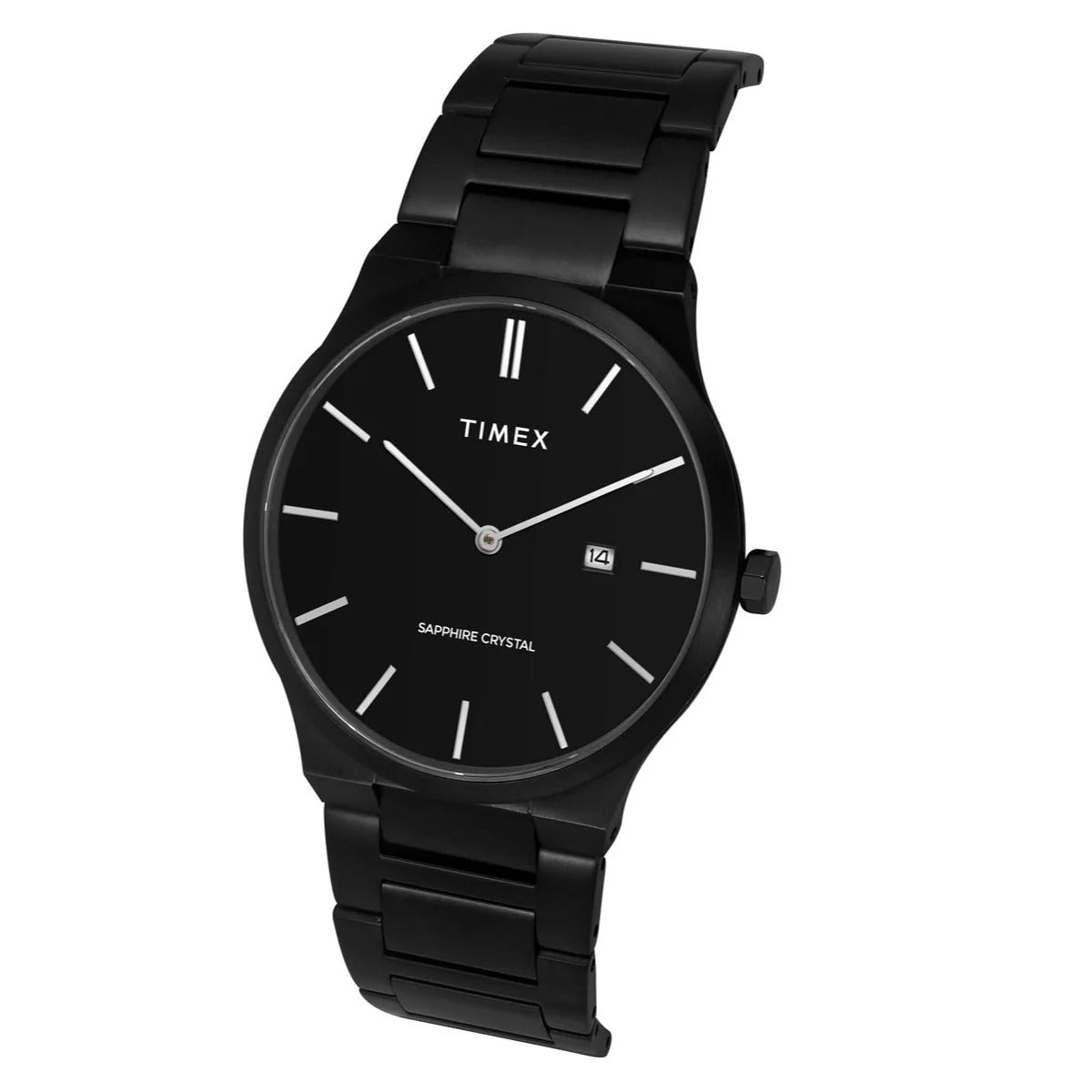 Timex E-Class Black Dial Analog Stainless Steel Men's Watch TWEG23603