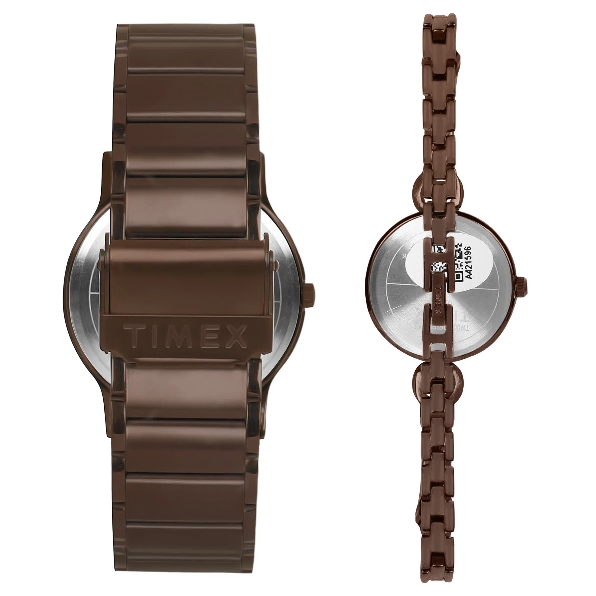 Timex Classics Along Rose Gold Dial Couple Pair Watch-TW00PR265