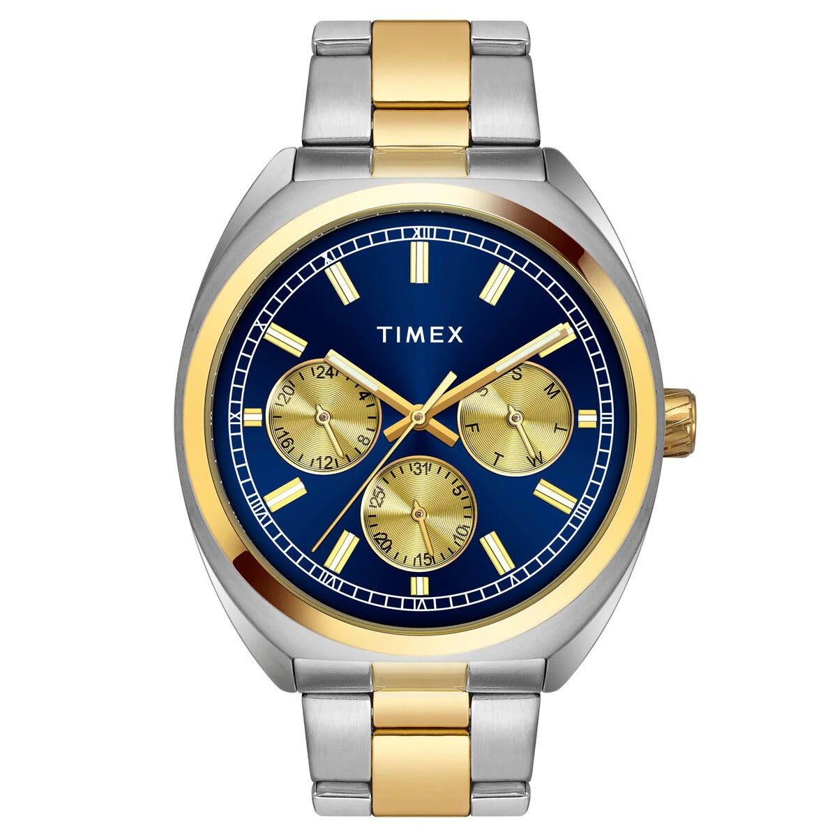 Timex E Class Quartz Blue Dial Multi-Function Stainless Steel Men's Watch TWEG2301