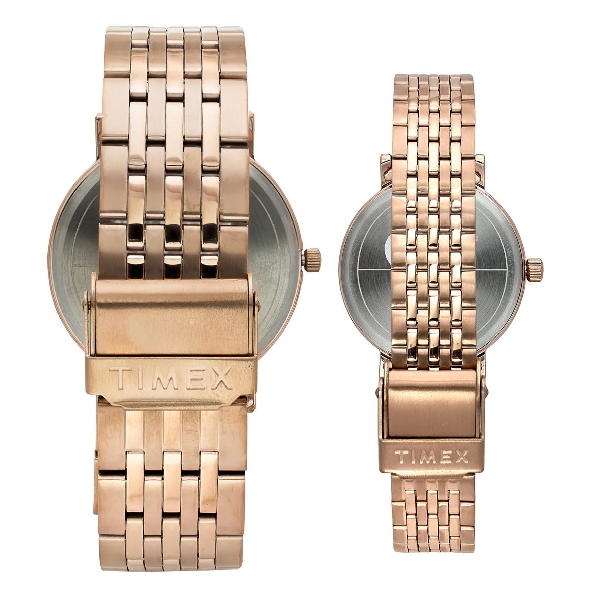 Timex Trendline Quartz Silver Dial Analog Stainless Steel Couple Watch TW00PR338