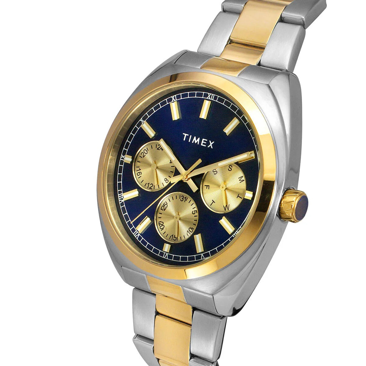 Timex E Class Quartz Blue Dial Multi-Function Stainless Steel Men's Watch TWEG2301