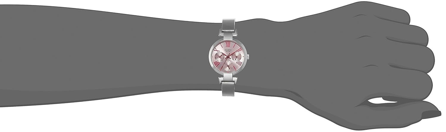 Casio Enticer Ladies Quartz Red/Pink Dial Analog Women's Watch LTP-E404D-4AVDF