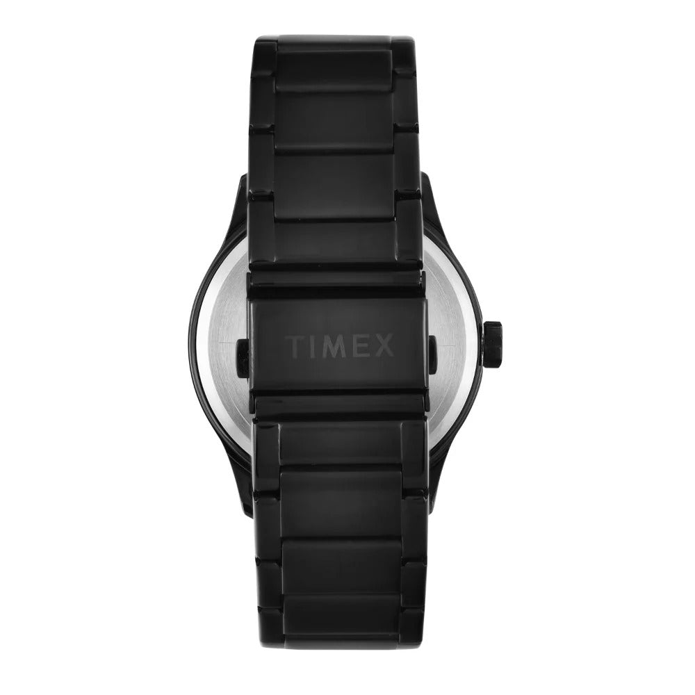 Timex Fashion Quartz Black Dial Multi-Function Stainless Steel Men's Watch TW0TG7625