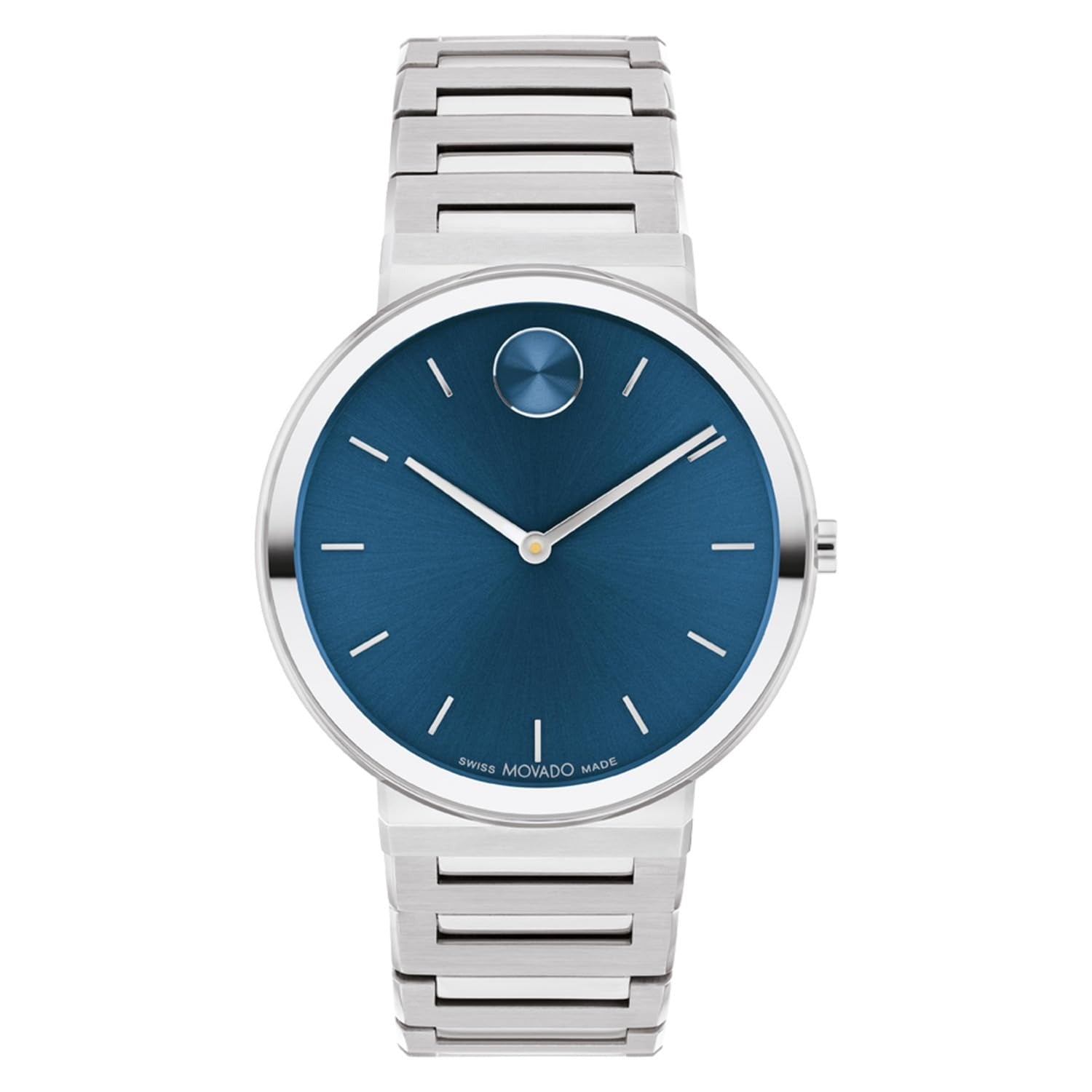 Movado Bold Men Quartz Blue Dial Analog Stainless Steel Watch 3601201
