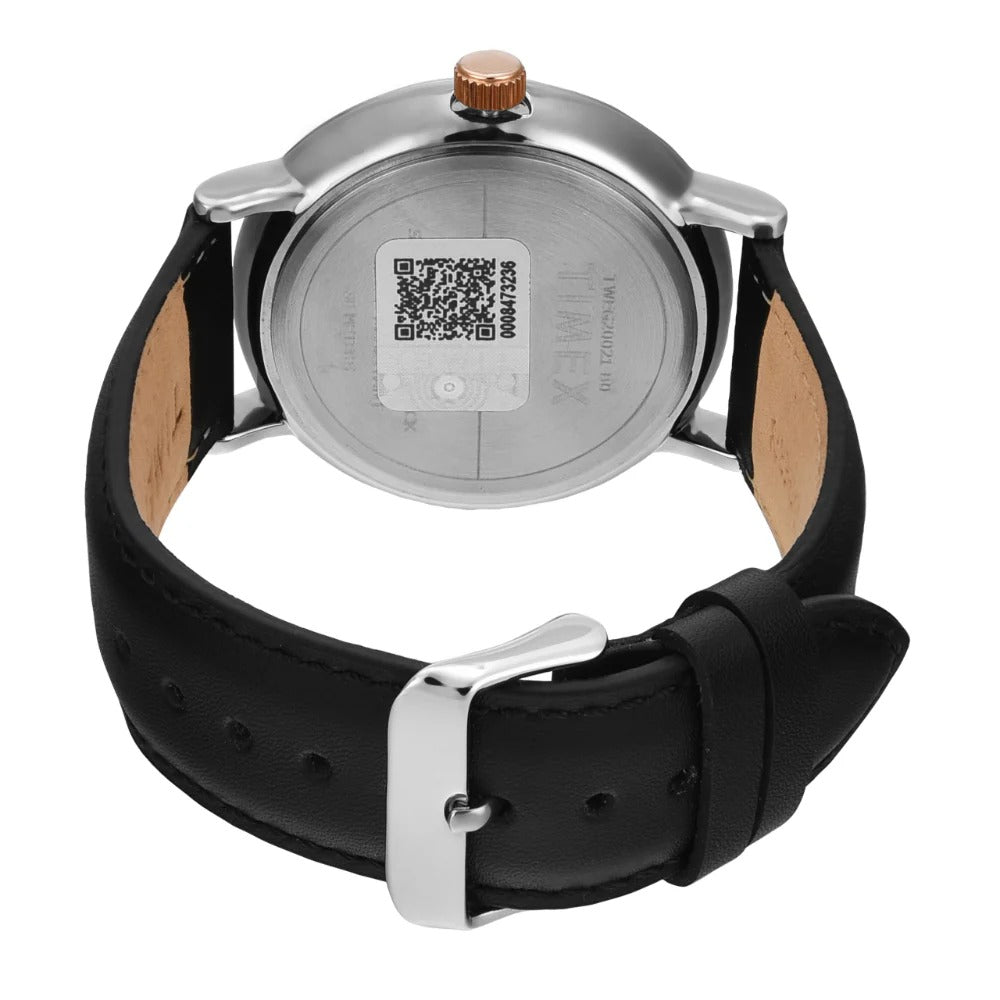 Timex Fashion Quartz White Dial Multi-Function Leather Men's Watch TWEG20021