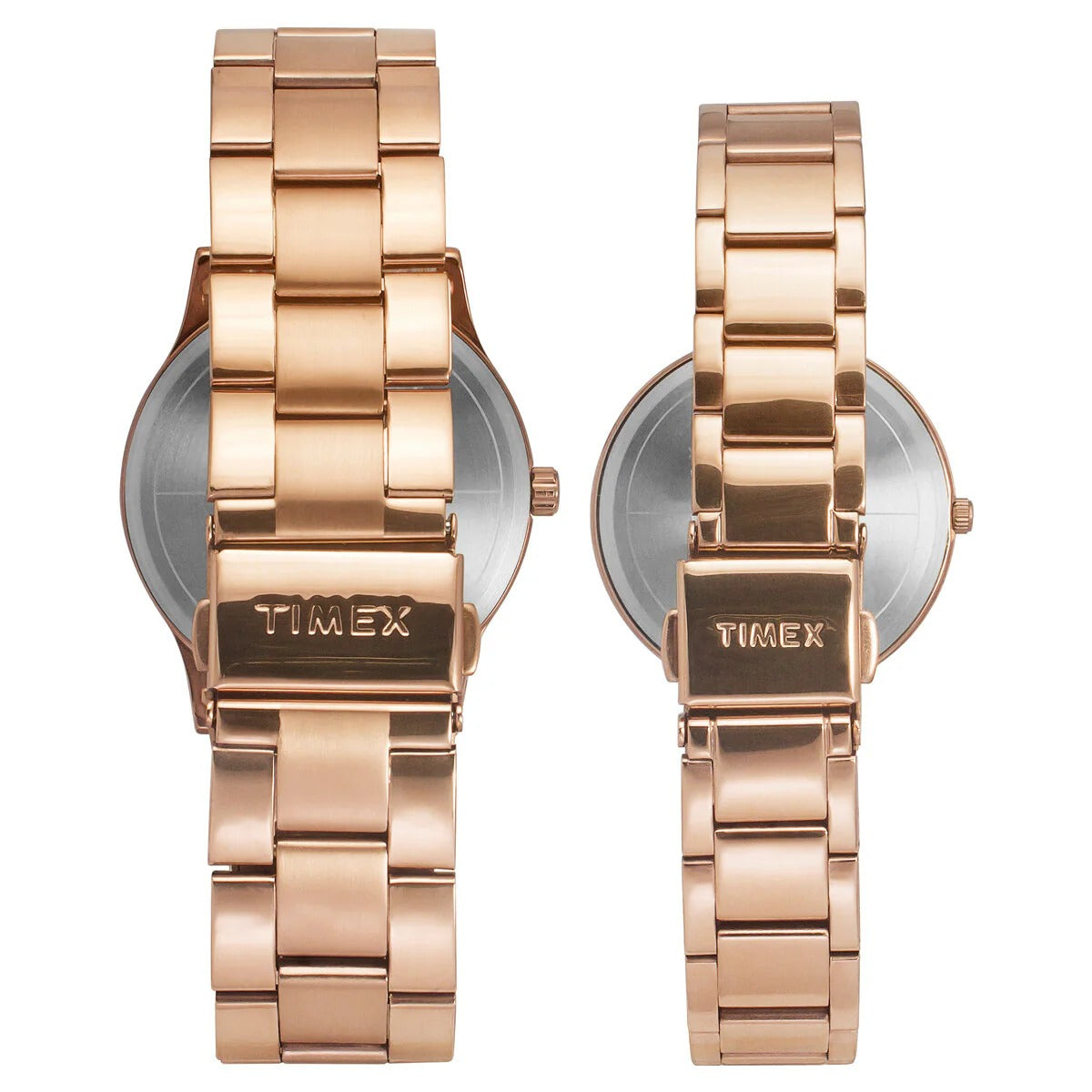 Timex Fashion Quartz Silver Dial Analog Stainless Steel Couple Watch TW00PR294