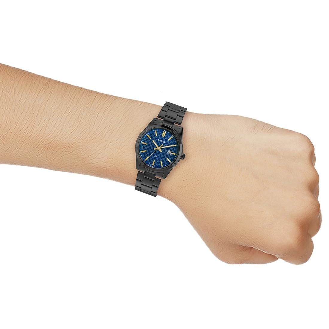 Casio Enticer Blue Dial Stainless Steel Strap Analog Watch MTP-VD03B-2AVDF [A2239]