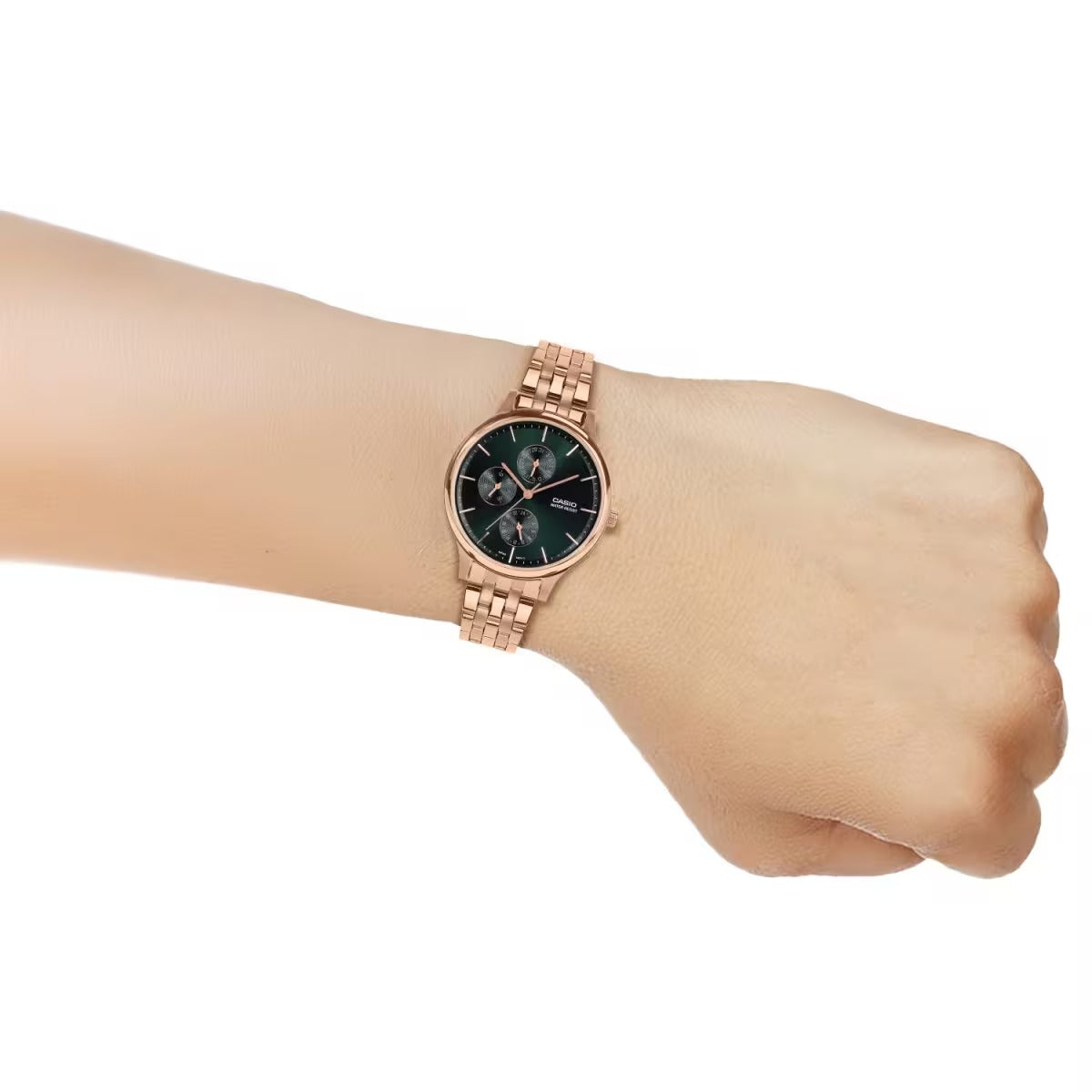 Casio Enticer Ladies Quartz Green Dial Analog Women's Watch LTP-SN7YR-3A [A2498]