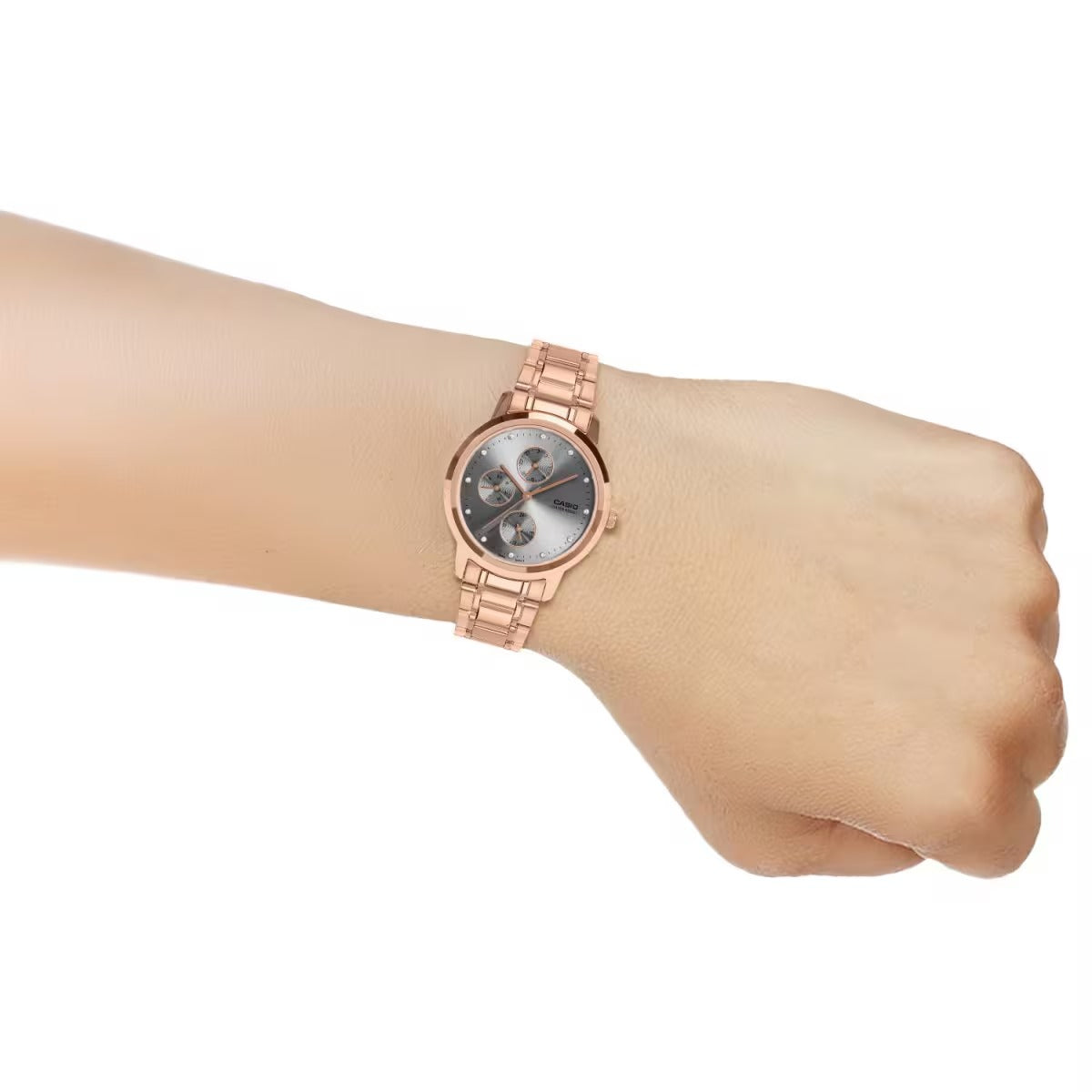 Casio Enticer Ladies Quartz Grey Dial Analog Women's Watch LTP-SN6KR-8A [A2497]