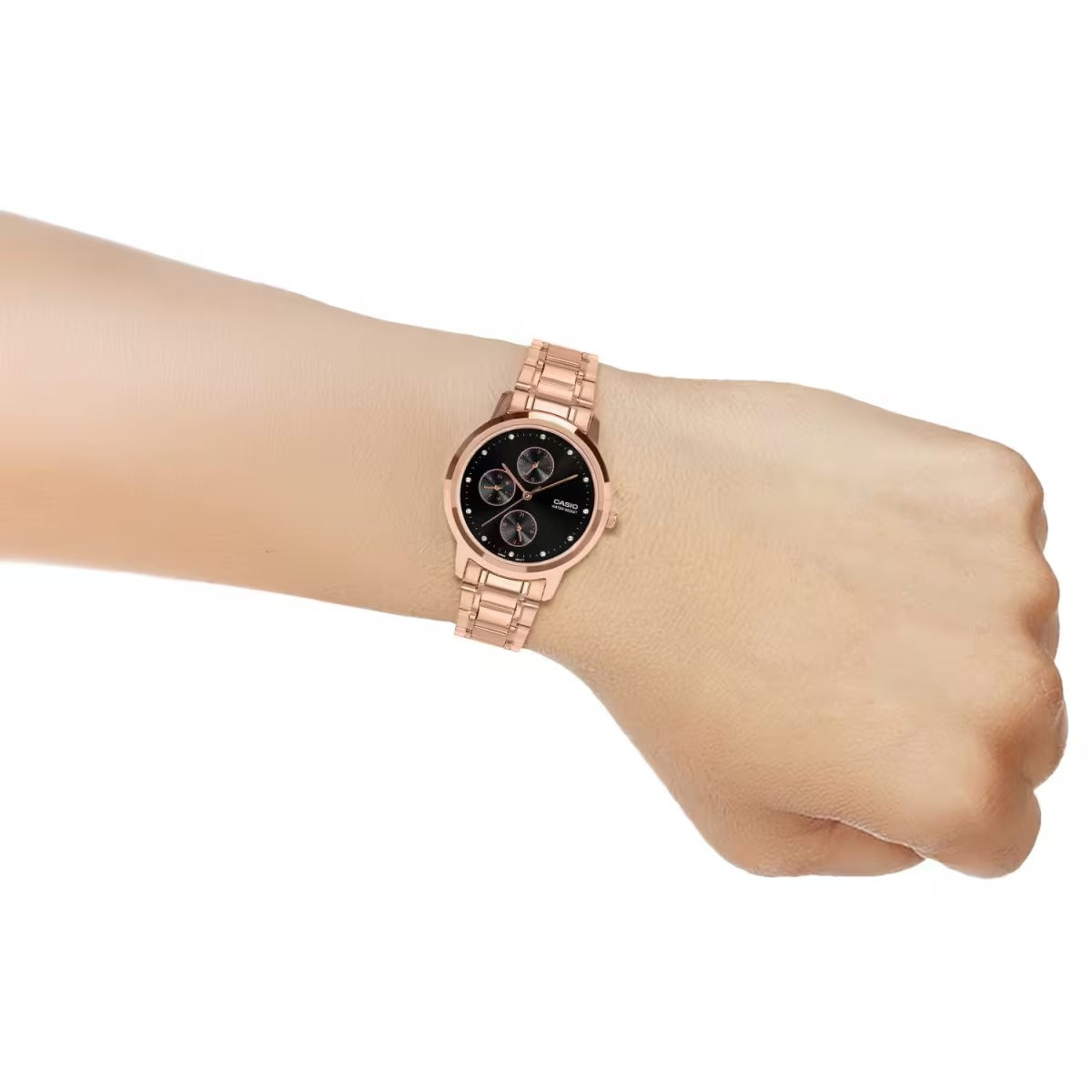 Casio Enticer Ladies Quartz Black Dial Analog Women's Watch LTP-SN6KR-1A [A2496]