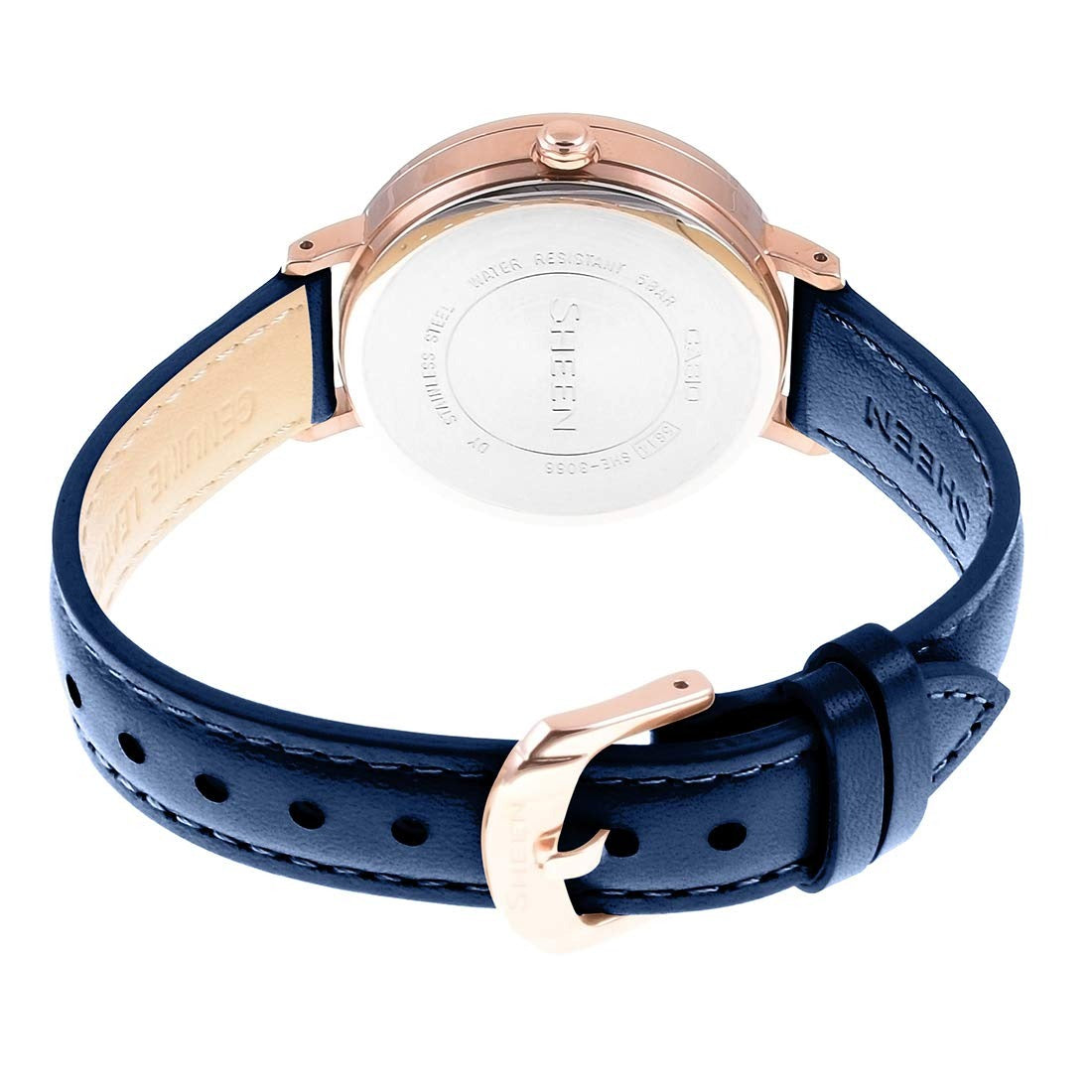 Casio Sheen Quartz White Dial Analog Women's Watch SHE-3066PGL-7AUDF