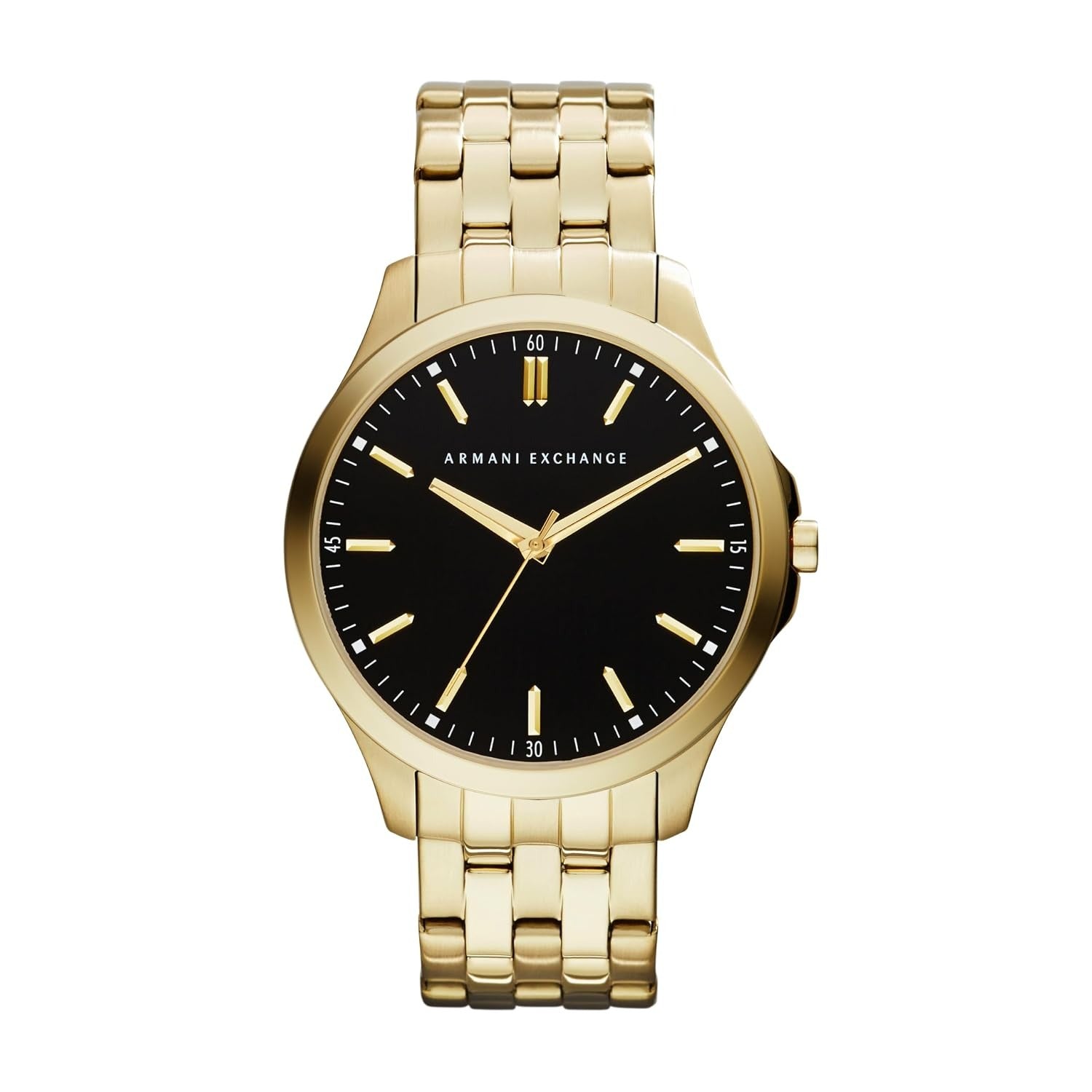 Armani Exchange Hampton Black Dial Gold Men's Watch AX2145