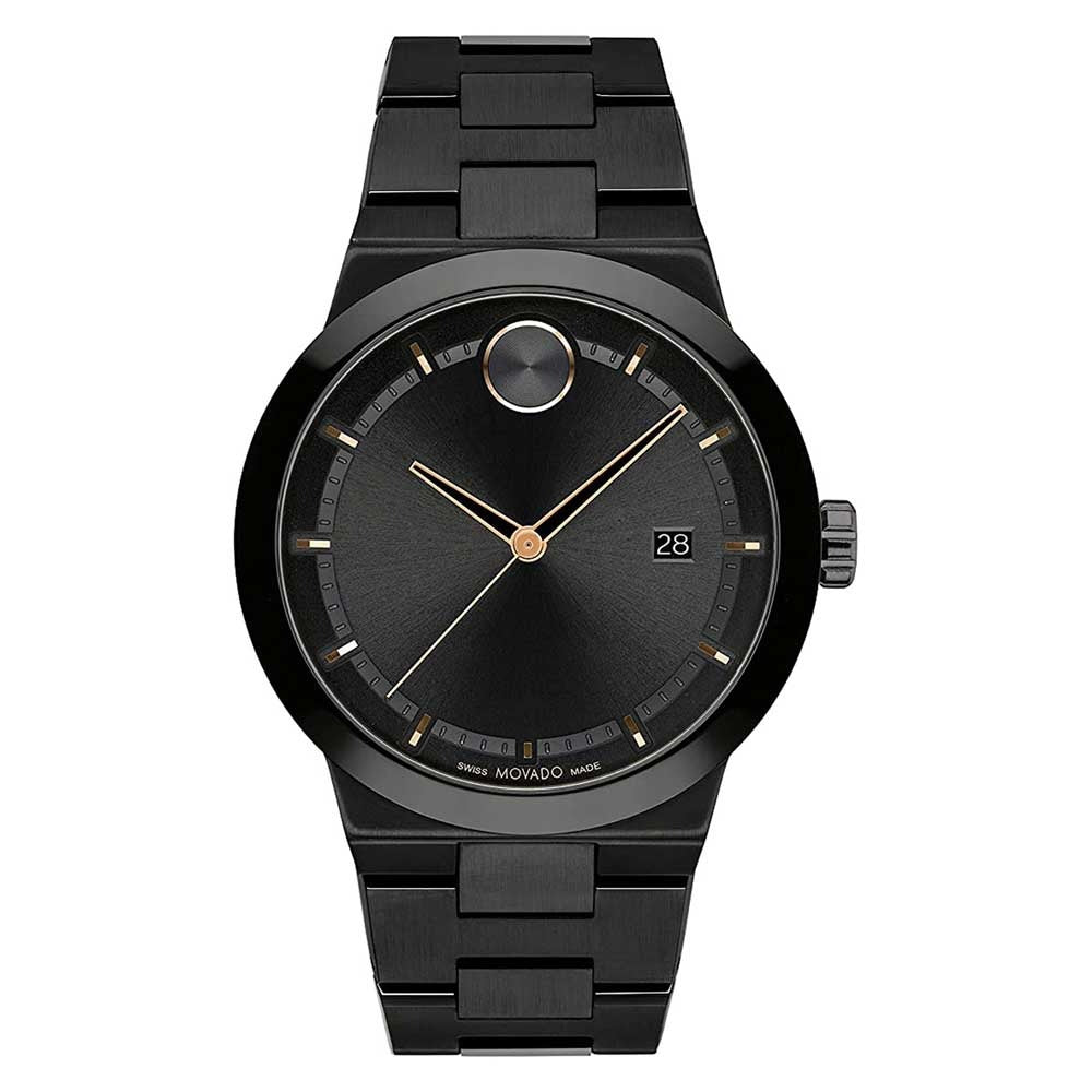 Movado Bold Fusion Quartz Black Dial Analog Stainless Steel Men's Watch 3600853