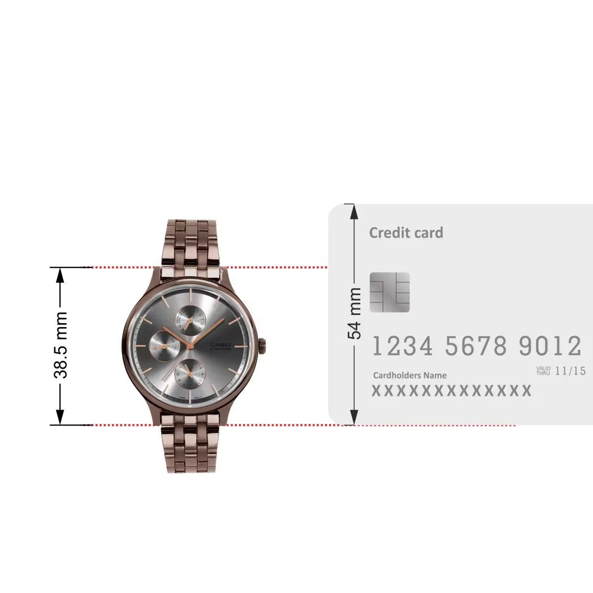 Casio Enticer Quartz Grey Dial Multi-Function Women's Watch LTP-SN7YRB-8A [A2499]