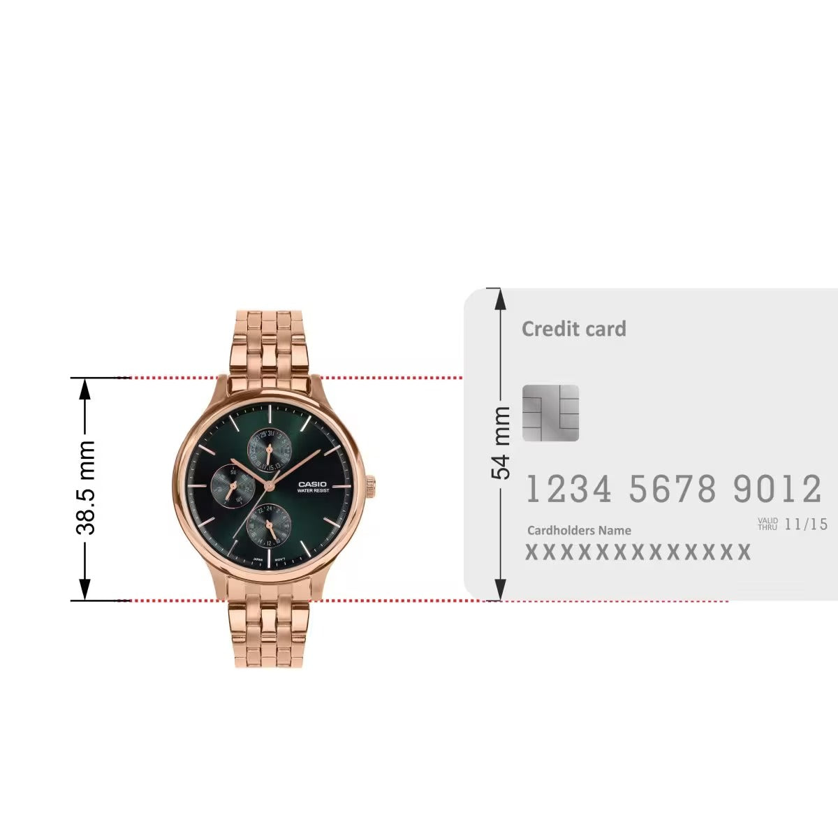 Casio Enticer Ladies Quartz Green Dial Analog Women's Watch LTP-SN7YR-3A [A2498]