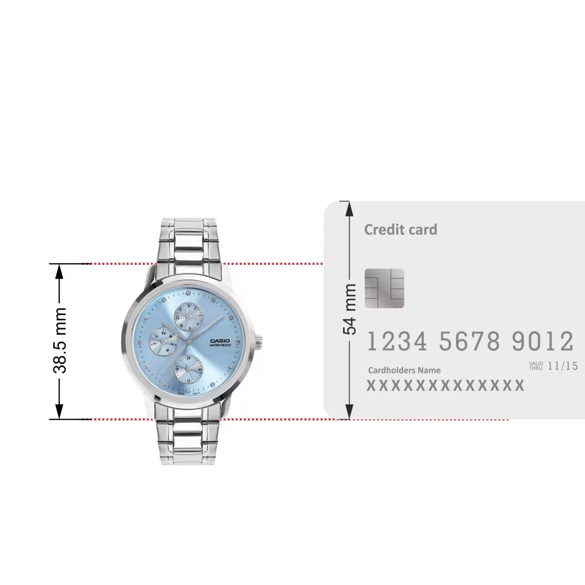Casio Enticer Ladies Quartz Ice Blue Dial Analog Women's Watch LTP-SN6KD-2A [A2492]