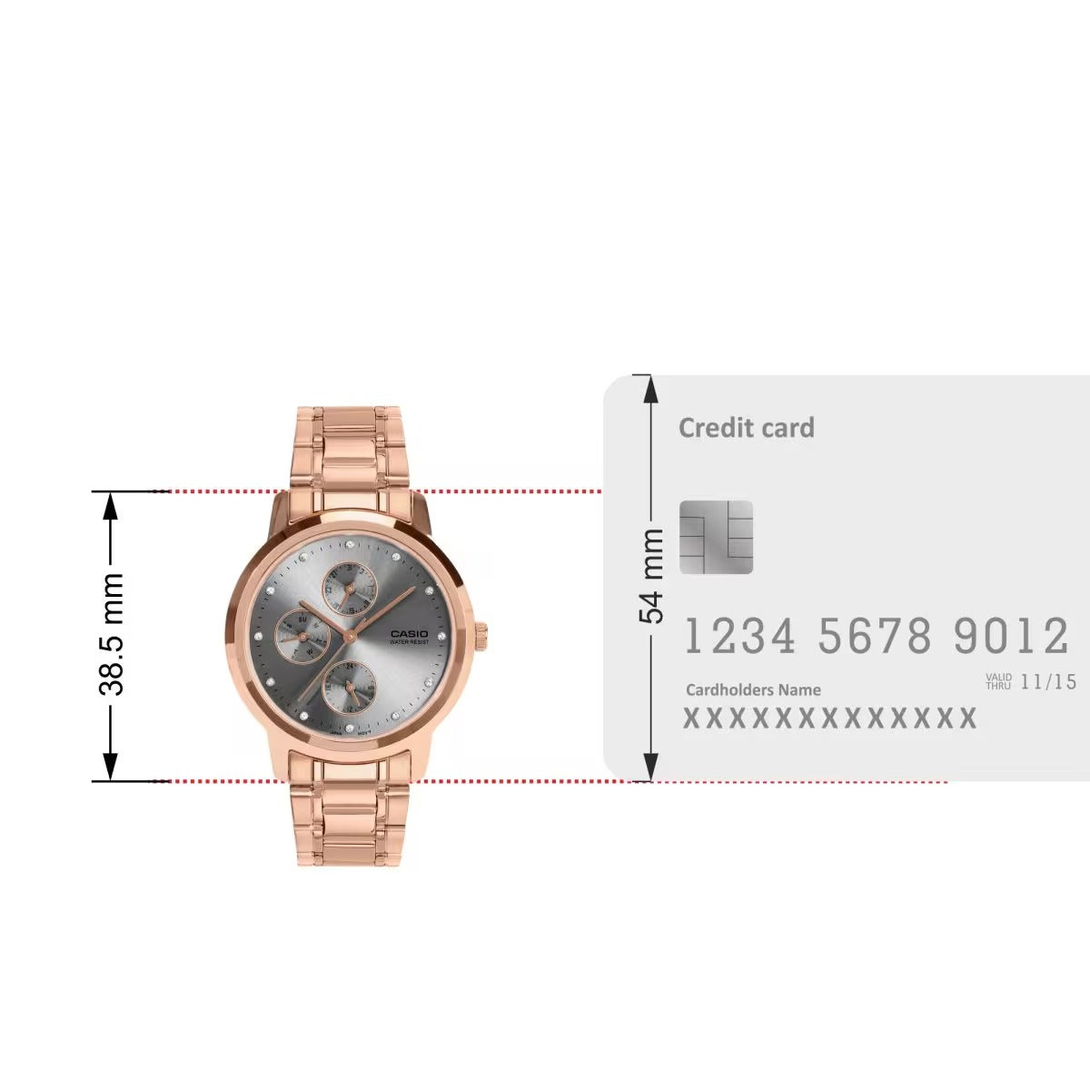 Casio Enticer Ladies Quartz Grey Dial Analog Women's Watch LTP-SN6KR-8A [A2497]