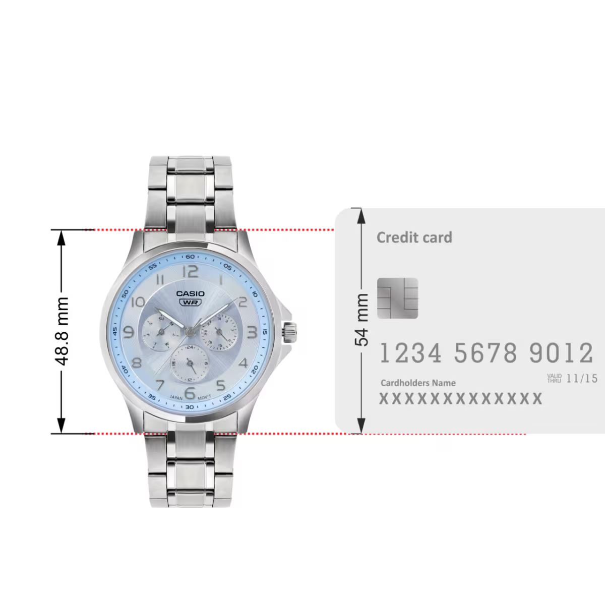Casio Enticer Quartz Ice Blue Dial Analog Men's Watch MTP-SN2KD-2A [A2451]